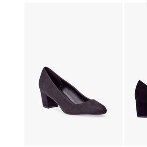 Justfab Wide Black Pumps 9W